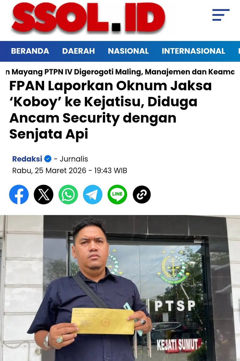 Ada menteri koboi ternyata jurusnya sama tetep hutang dan naikkan pajak, eh ini ada juga jaksa koboi ? Rezim MBG melahirkan aparat koboi sesuai karakter pimpinannya ya ? 😭😭