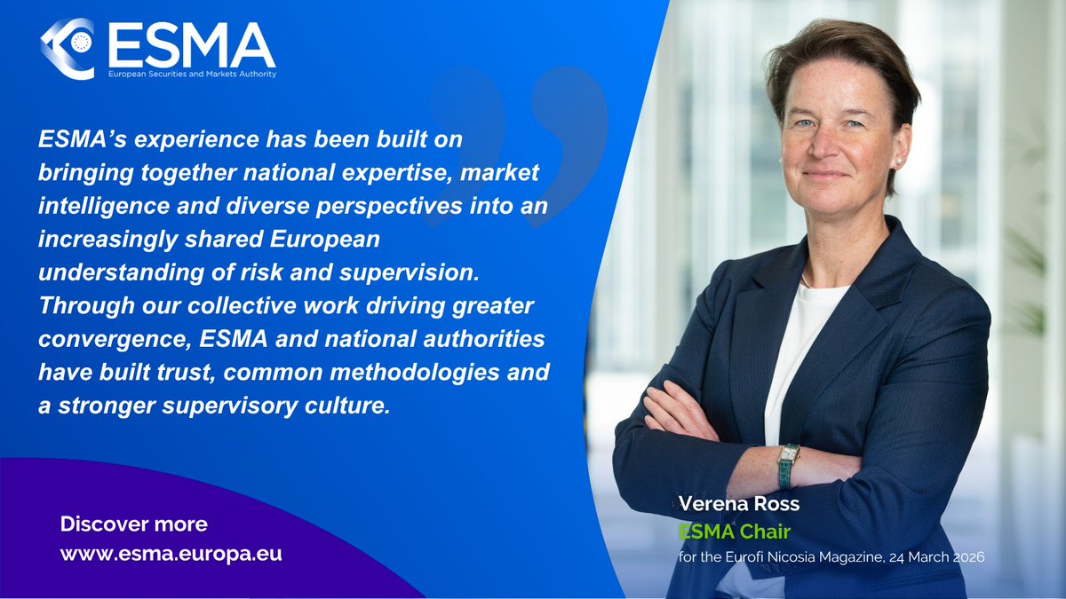 ESMA - EU Securities Markets Regulator 🇪🇺 tweet media