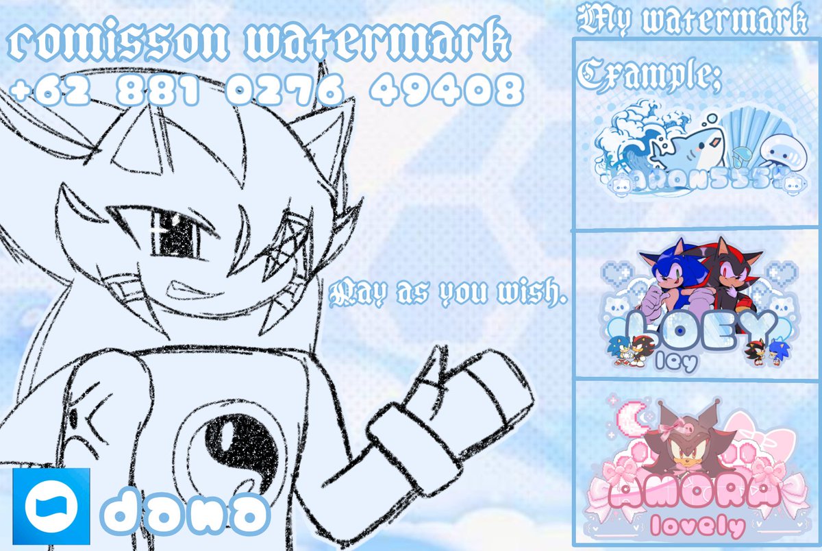 Aron_5555's tweet photo. [OPEN] CUSTOM WATERMARK COMMISSION https://t.co/TVbI96iSmk