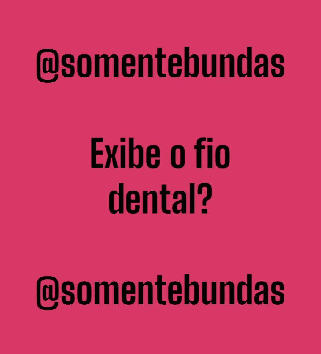 Somente Bundas tweet media