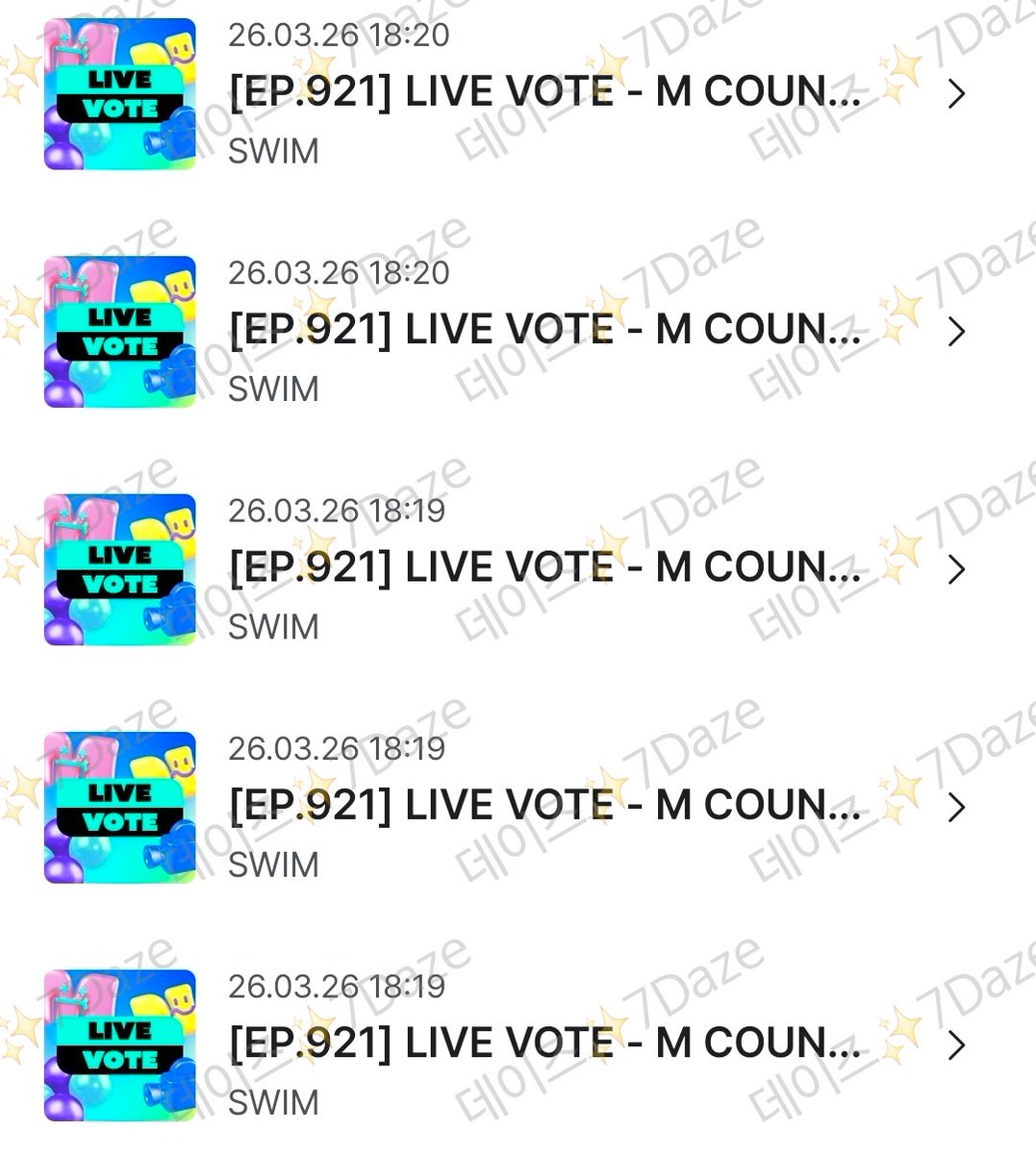Daze7_'s tweet photo. #MCD VOTE #엠카투표완
#BTS_SWİM 

https://t.co/4BegAaTBL9 https://t.co/90Unpoop5l