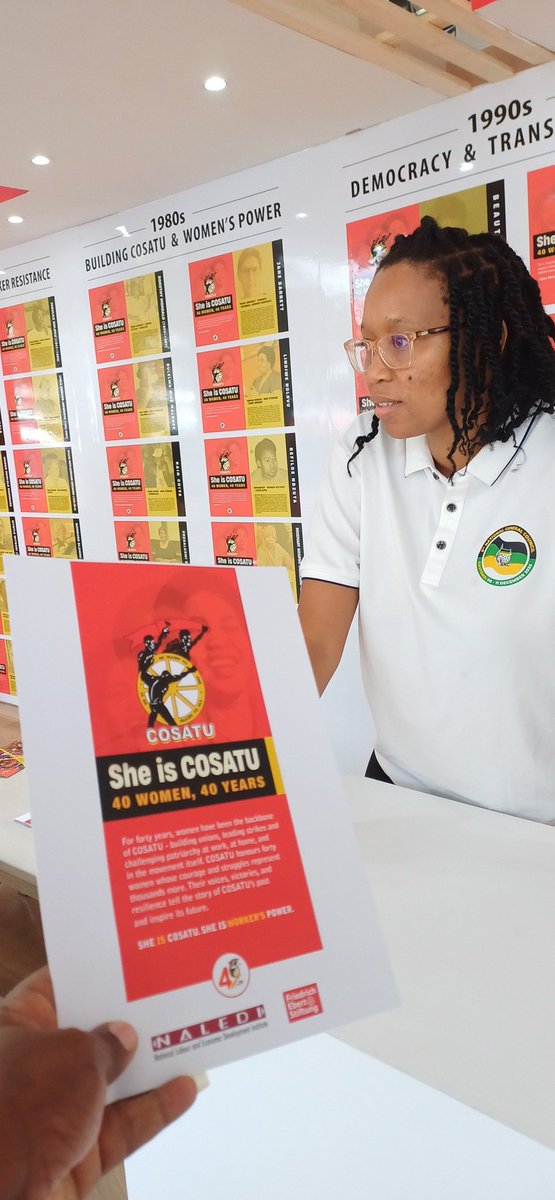 _cosatu's tweet photo. #COSATU 40 years, #SheIsCOSATU exhibition is underway at Benoni #GenderStruggle #ClassStruggle #GenderEquality #ClassWar https://t.co/xyOEvA2yoG