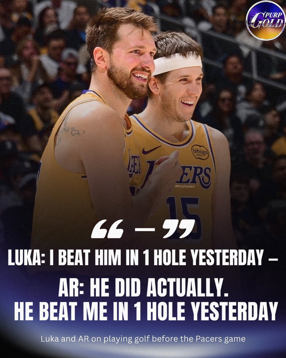 PurpGoldLakers's tweet image. Luka and AR… A BOND LIKE NO OTHER