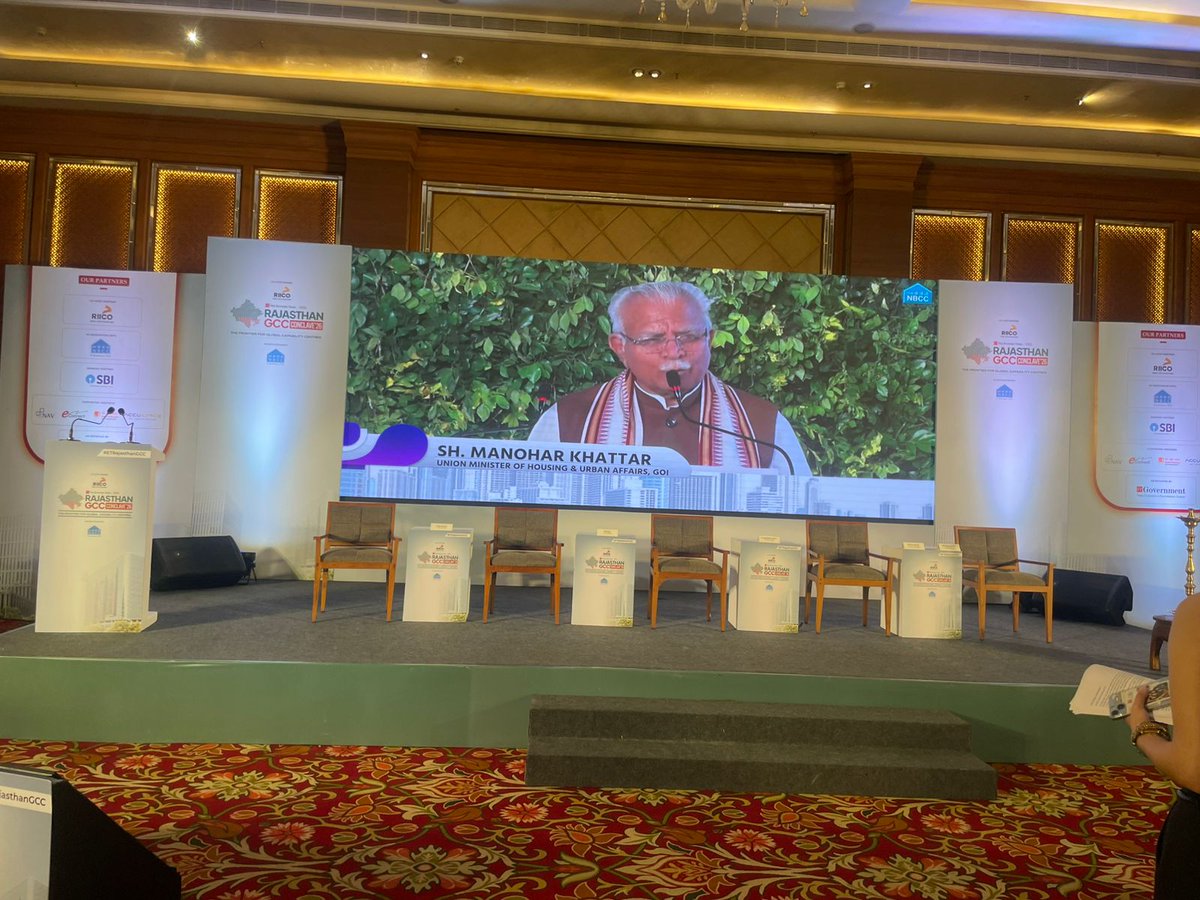 OfficialNBCC's tweet photo. Some glimpses from Rajasthan GCC Policy Conclave 2026, Jaipur. #NBCC is proud to be part of this forward-looking initiative, aligned with its Rajasthan Mandapam project for a Viksit Rajasthan
Driving innovation, collaboration, and global capability growth. #GCC #Rajasthan https://t.co/UtoS6ye7sz