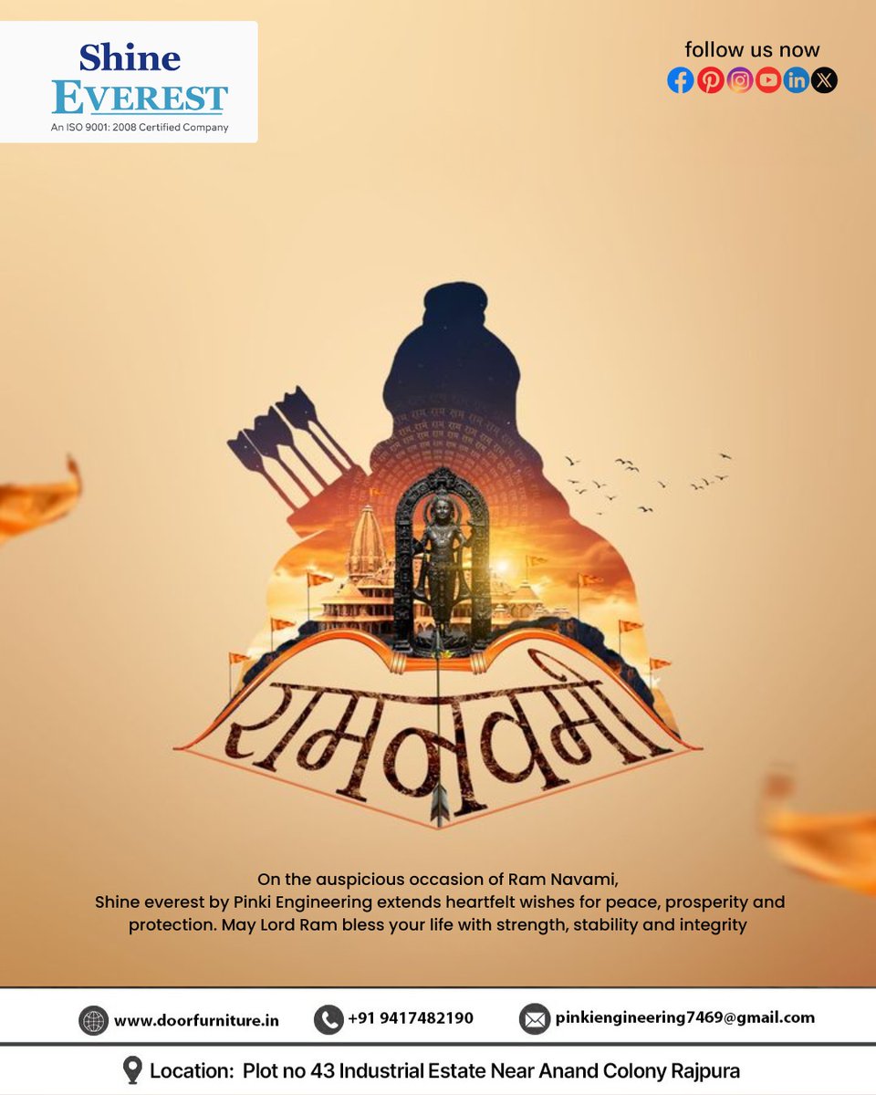 pinkieng25's tweet image. 🏹 Happy Ram Navami

Celebrate Ram Navami with strength, positivity, and purpose.

May Lord Ram guide your journey with courage, balance, and success.

#RamNavami #JaiShreeRam #FestiveDecor #IndianFestivals #PositiveEnergy