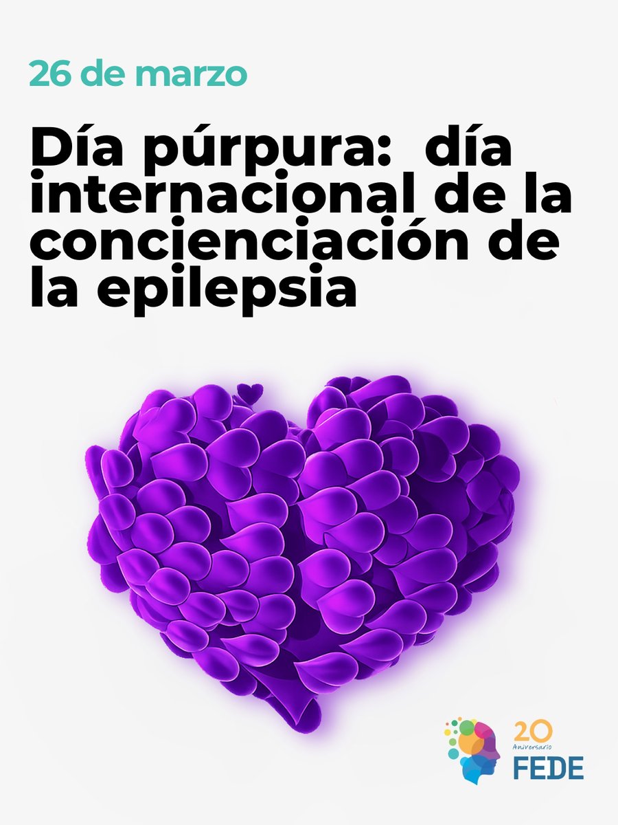 fedeepilepsia's tweet photo. 💜 26 de marzo | Día Púrpura
Hoy nos unimos al #PurpleDay para visibilizar la epilepsia, que afecta a millones de personas en el mundo. Rompamos mitos, informemos y apoyemos a quienes conviven con esta condición. 💜

#Epilepsia #Concienciación #FedeEpilepsia https://t.co/QQww6WAd6Z