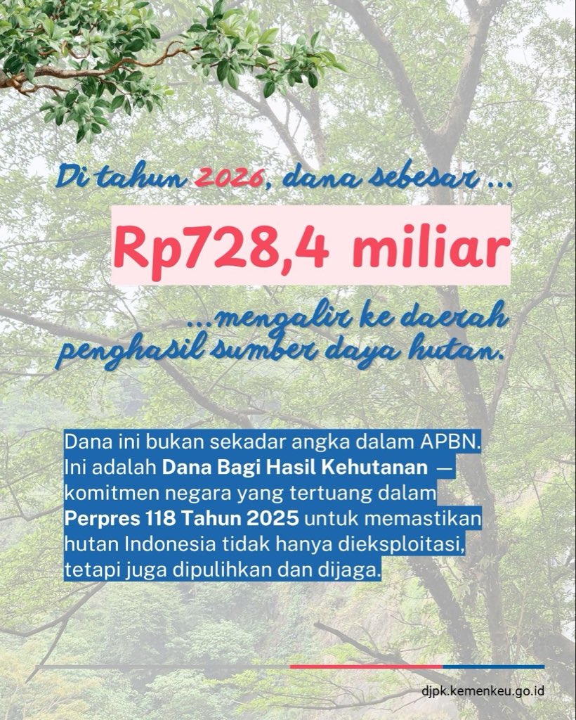 DitjenPK's tweet photo. Kali ini #MinPeka mau membahas tentang salah satu Dana Transfer ke Daerah untuk sektor kehutanan yaitu Dana Bagi Hasil (DBH) Kehutanan. Melalui DBH Kehutanan, pemerintah terus mendukung daerah dalam menjaga hutan tetap lestari. Kita simak yuk!
#HariHutanSedunia #DBHKehutanan https://t.co/44LwrkzoDy