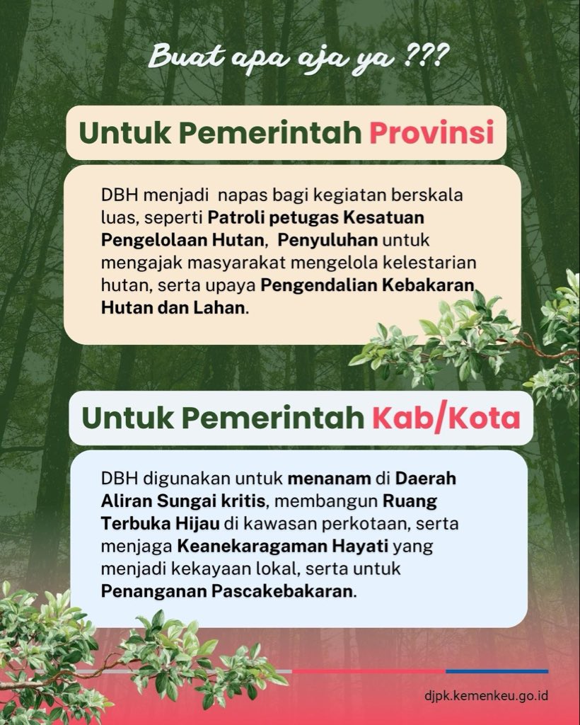 DitjenPK's tweet photo. Kali ini #MinPeka mau membahas tentang salah satu Dana Transfer ke Daerah untuk sektor kehutanan yaitu Dana Bagi Hasil (DBH) Kehutanan. Melalui DBH Kehutanan, pemerintah terus mendukung daerah dalam menjaga hutan tetap lestari. Kita simak yuk!
#HariHutanSedunia #DBHKehutanan https://t.co/44LwrkzoDy