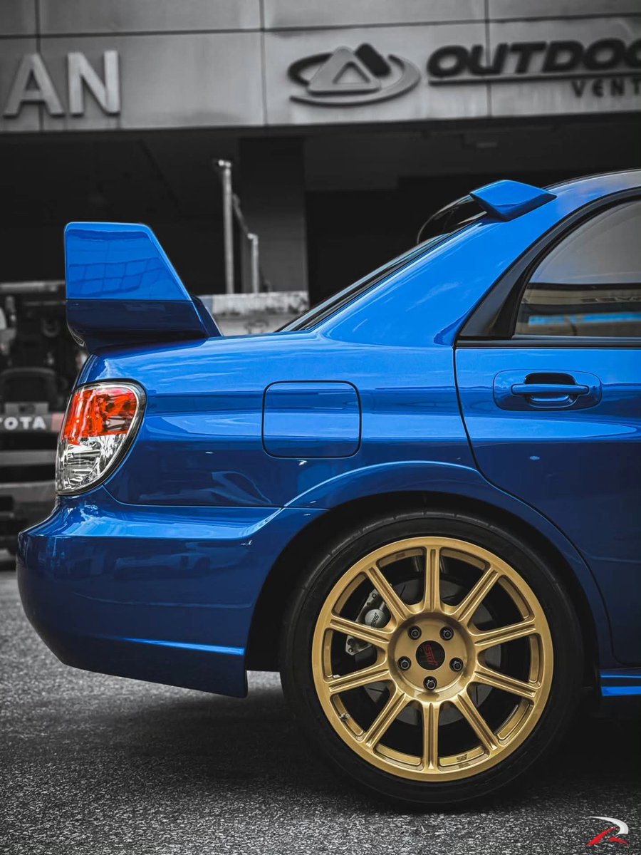 Wrx Rally Rims RRT Custom design 18x9 Forged Rims (in Rally Gold finish) on the Subaru ...