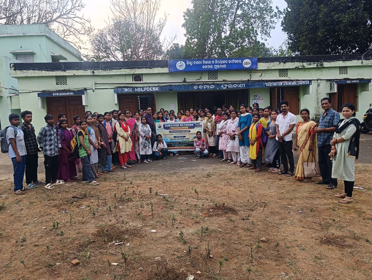 humarabachpan's tweet photo. On 25 March 2026, HBT organised a Survivor Network meet in Kandhamal with 100 adolescents, where 15 opted for skill training, and a Strategic Coordination Meeting in Keonjhar with 63 participants, including 50 survivors. 50 rehab plans were developed and kits distributed. https://t.co/MlweV8CqjD