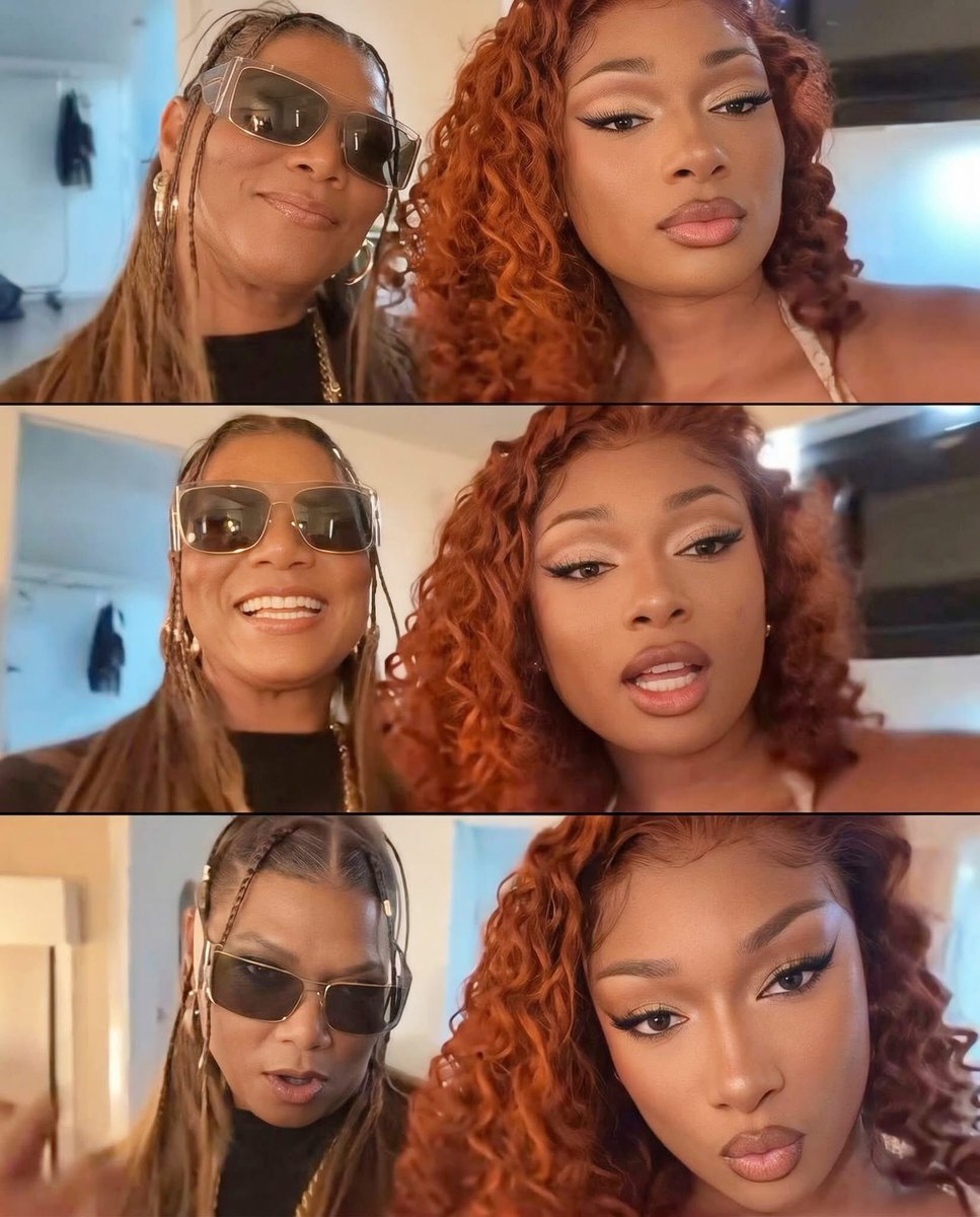 freakoutsideofx's tweet photo. The way Queen Latifah always shows love to Megan Thee Stallion 😭❤️ https://t.co/J9dSTWupuv
