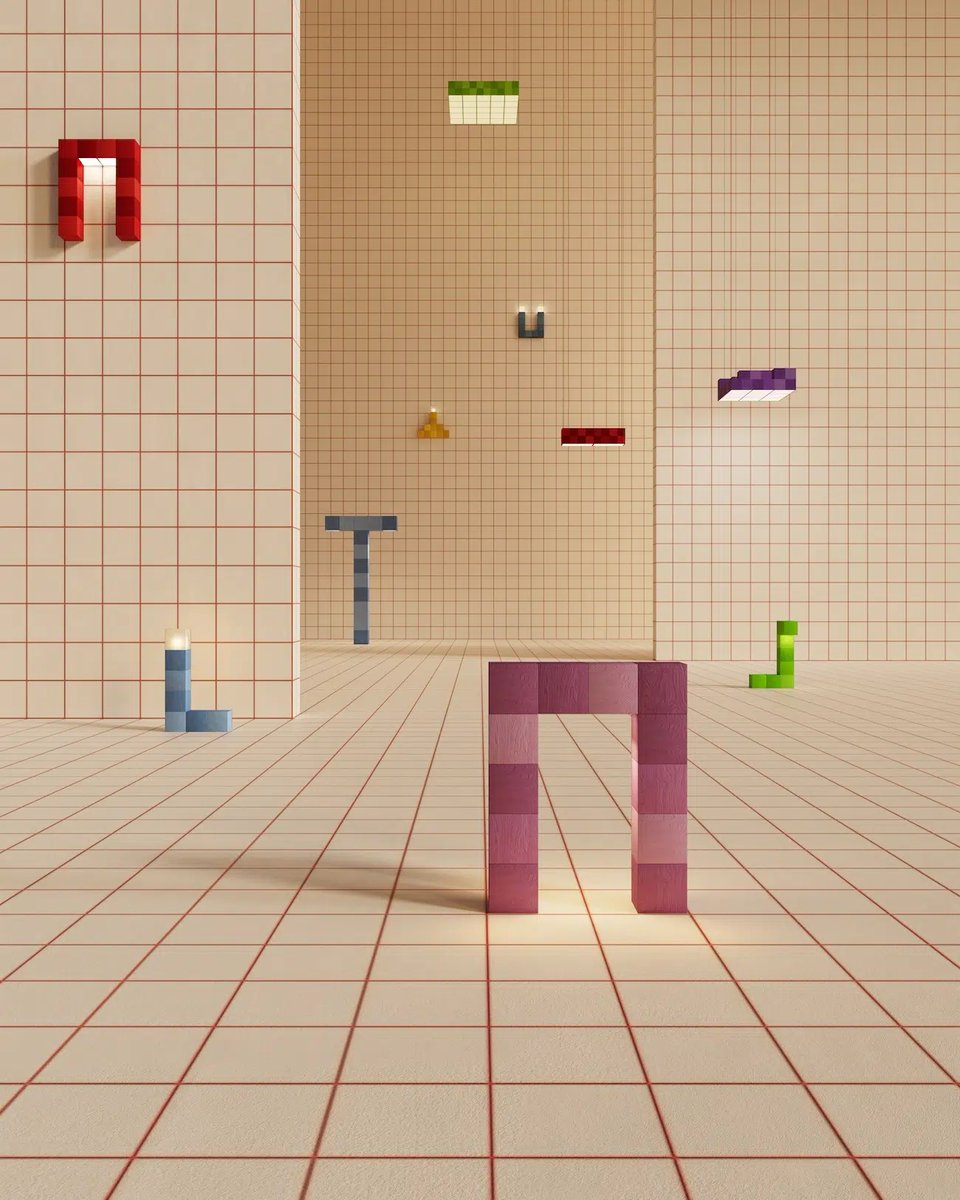 CreativeMuch23's tweet photo. This furniture collection draws inspiration from the video game Tetris! 

Introducing Pixel Theory—a striking furniture line by spatial designer Ceren Arslan.

#CreativeMuch #Creativity https://t.co/3jHfsZ3NH1