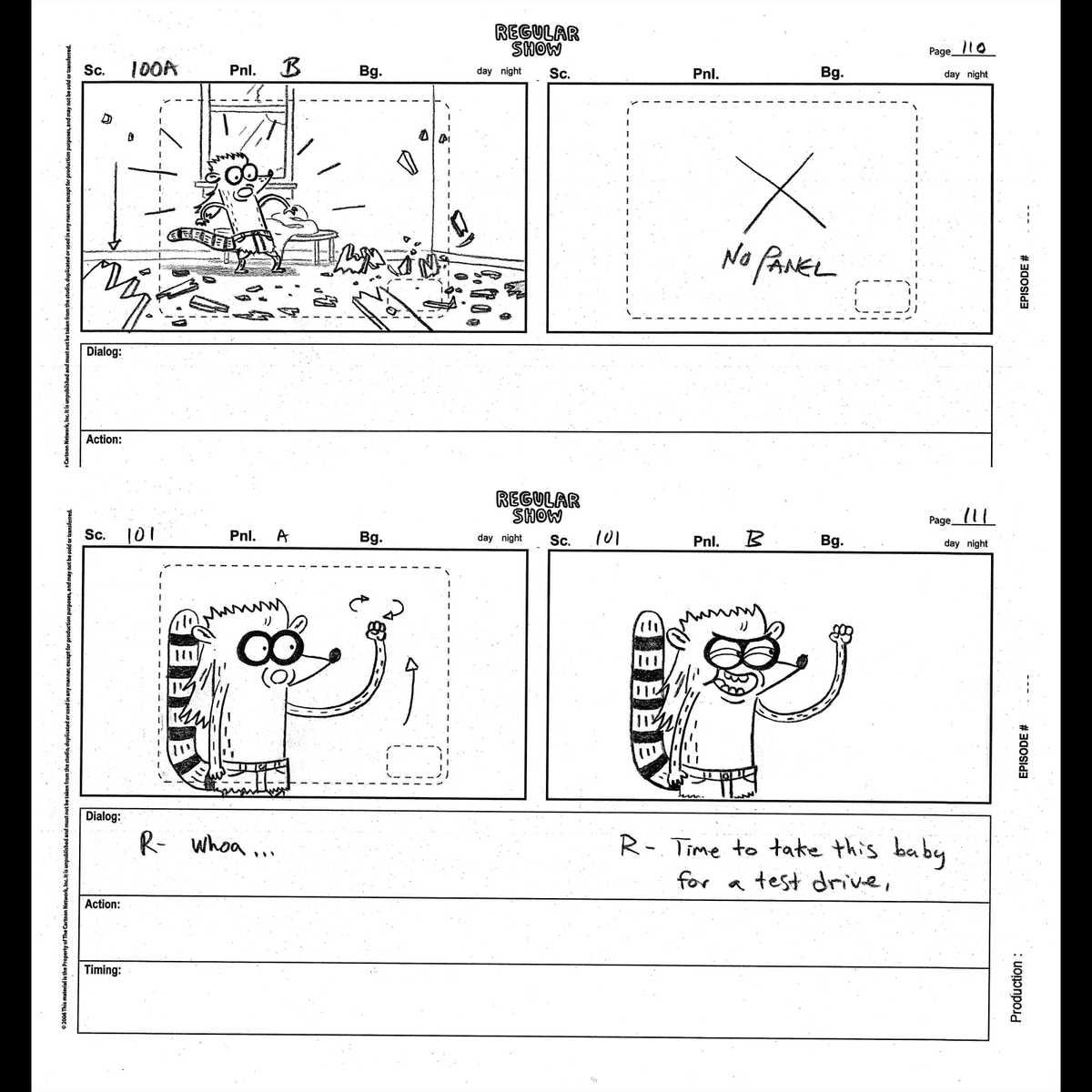 Regular Show Episode Script I think season one of Regular Show might have the best storyboard ...