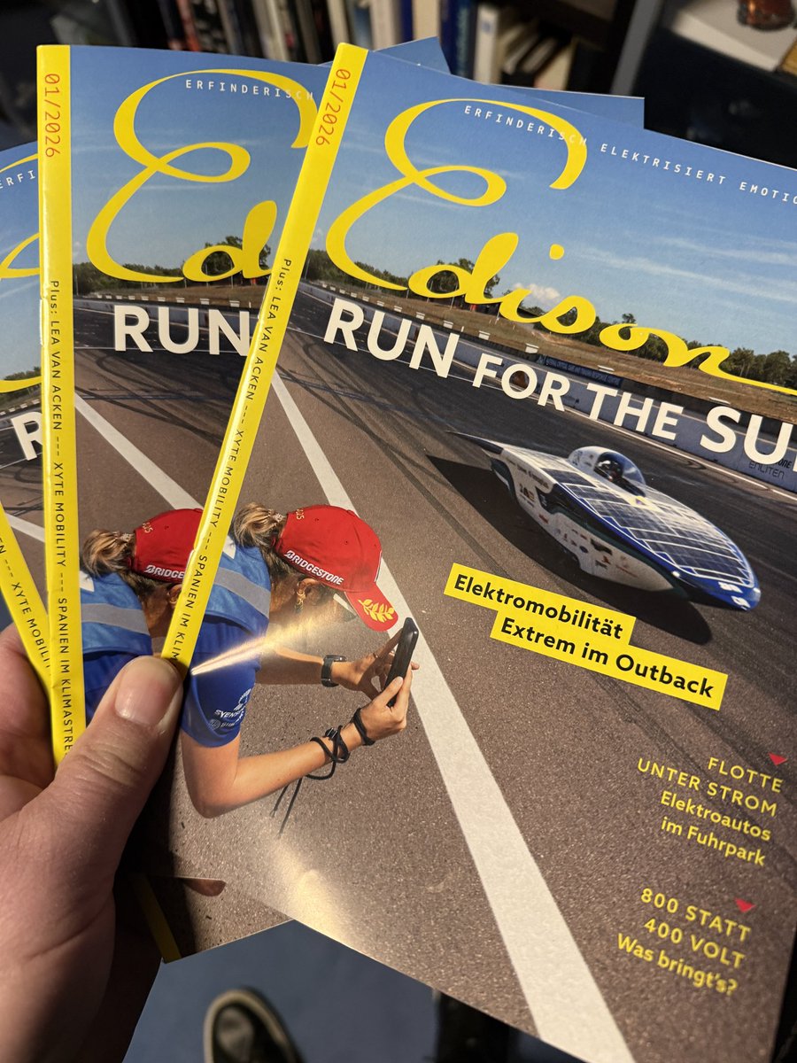 franz_rother's tweet photo. Heute nicht die #AutoBild verpassen. Denn sie enthält die neue Printausgabe von #EDISON. Pflichtlektüre für die Generation E https://t.co/a3cUmU7Fa5