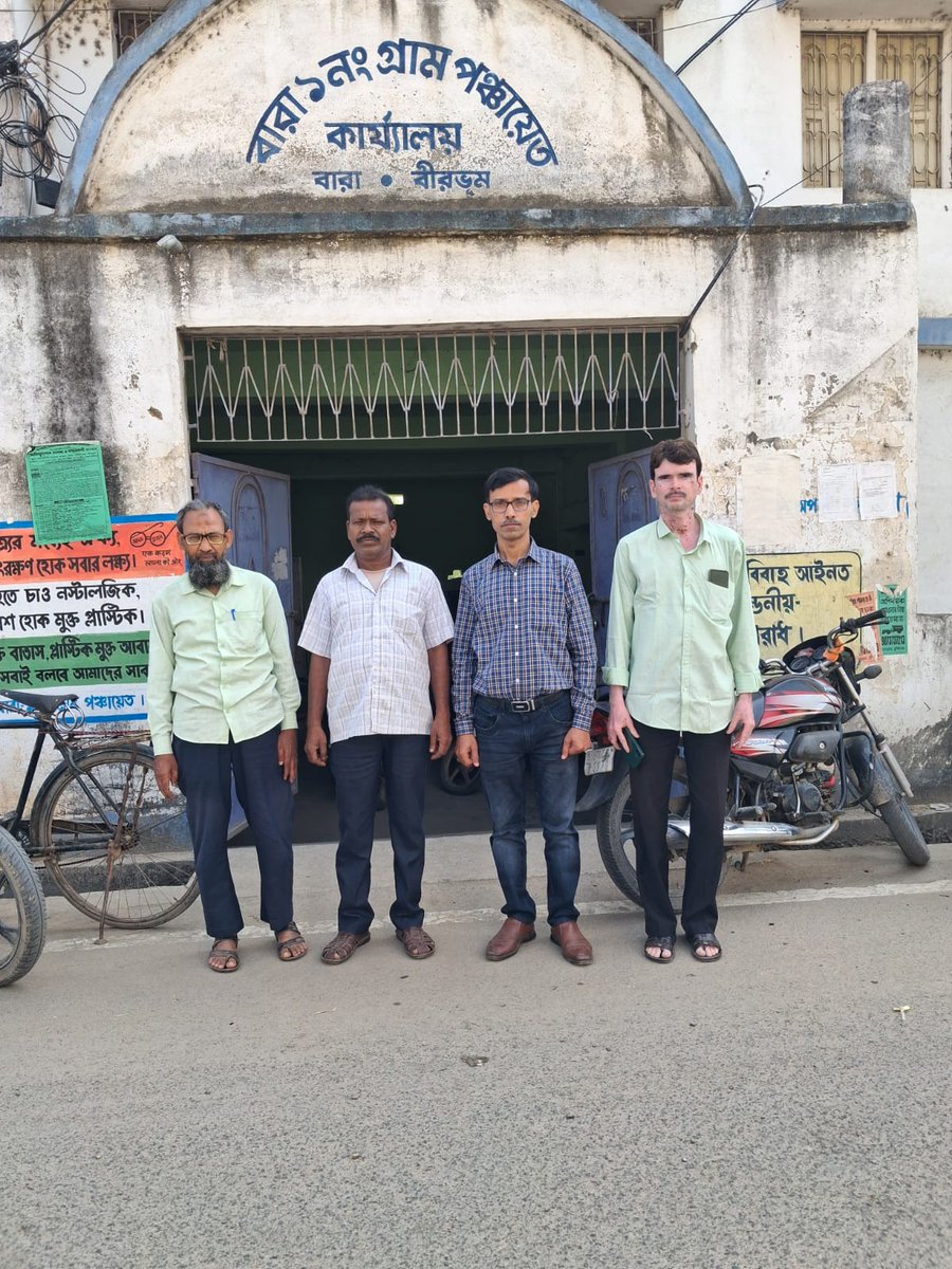 DoT_Kolkata's tweet photo. An Officer from O/o the Pr. CCA Kolkata, with BSNL, surveyed 4 Blocks &amp; GPs in Birbhum (24–25 Mar 2026) and uploaded in the designated App under Amended BharatNet Project.
@DoT_India
@ControllerDot
#DigitalBharatNidhi #FTTHConnection
#BharatNet
#AmendedBharatNet https://t.co/6NtnabbY3J