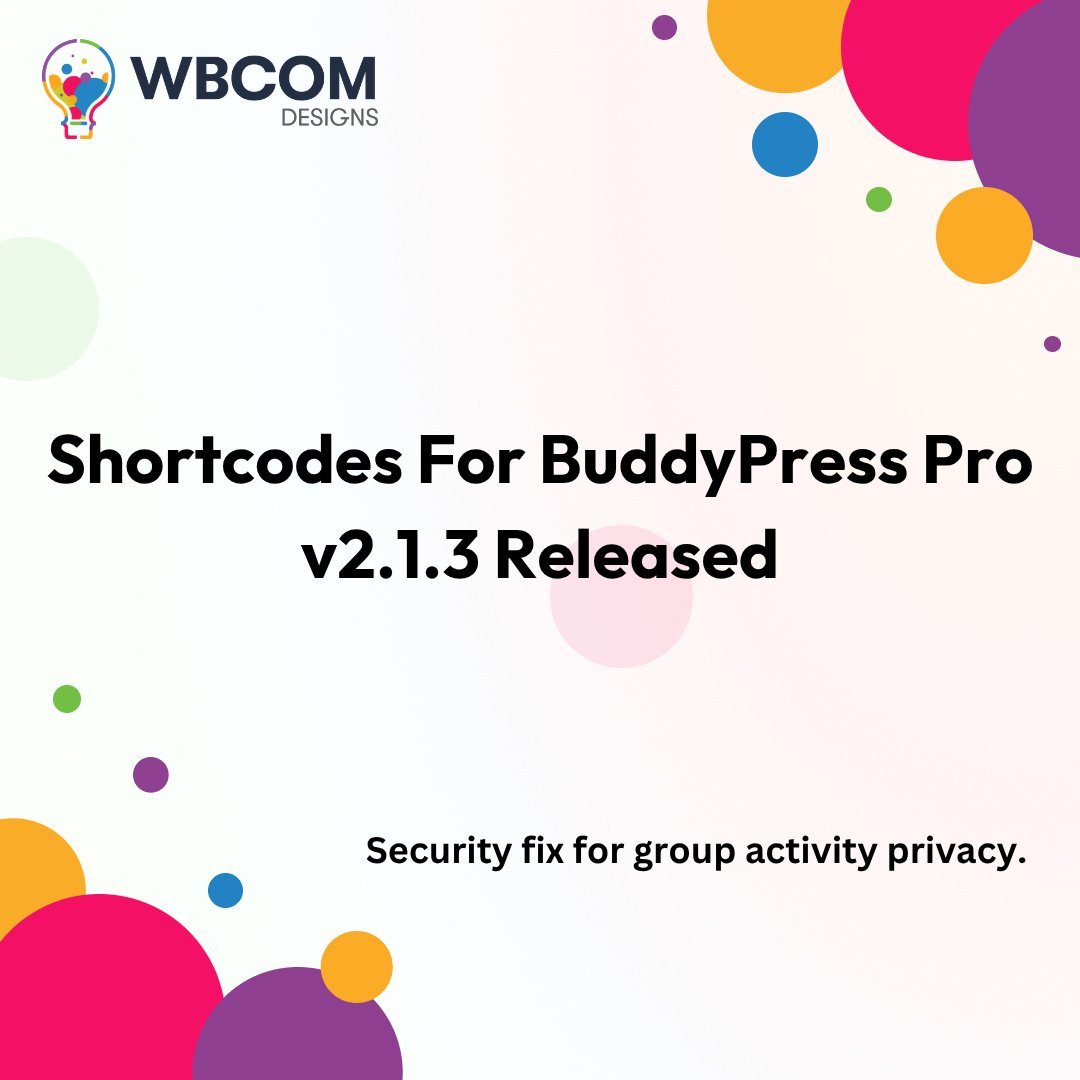 Wbcom Designs 💡 tweet media