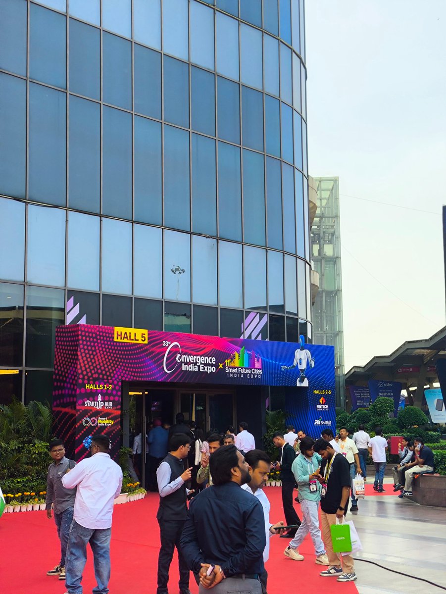 eleics's tweet photo. We recently visited IoT India Expo 2026, co-located with Convergence India Expo 2026 in New Delhi and it was an amazing experience! 🚀

#ConvergenceIndia #internetofthings #iot #CI2026 #embeddedsystems #electronics #ai #artificialintelligence #TechExpo #Technology #IoTSolutions https://t.co/6hRcxLyirp