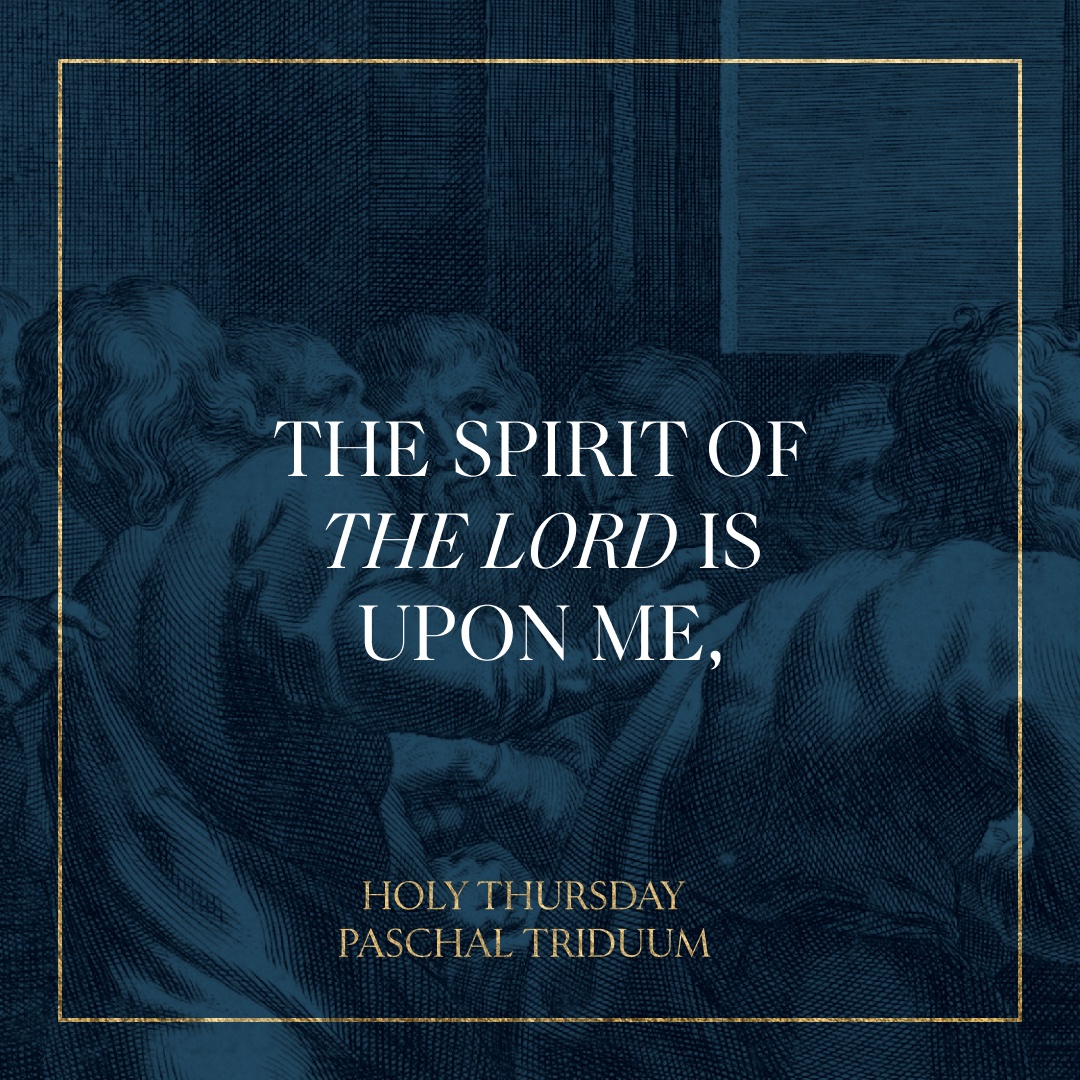 saintpaulcenter's tweet photo. Today, as we begin the Holy Triduum, may we enter into the Paschal Mystery and recount the Divine Mission of the Anointed One of God.
#StPaulCenter #HolyThursday #HolyTriduum #JesusChrist #AnointedOne #LastSupper https://t.co/xu9ykOMmUw