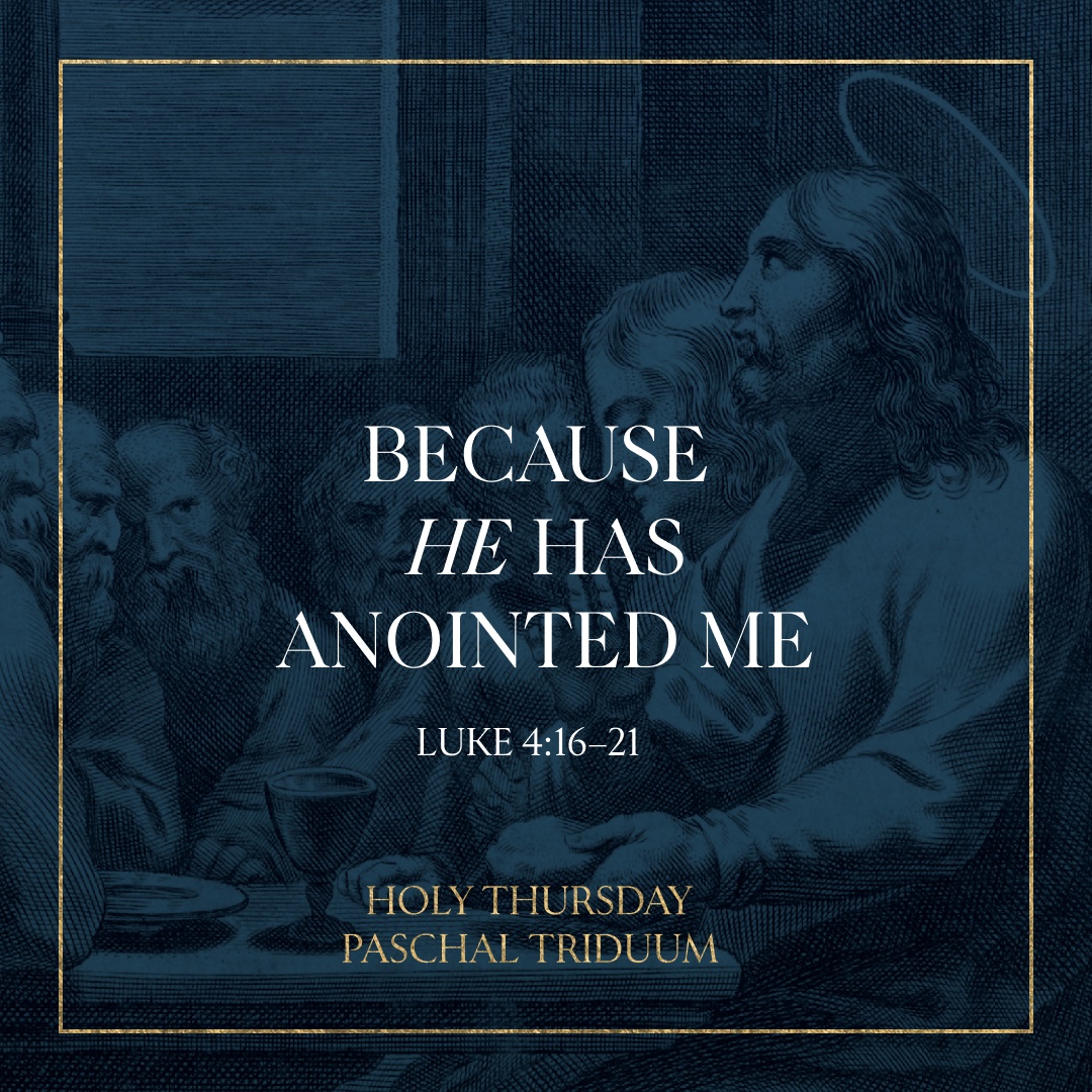 saintpaulcenter's tweet photo. Today, as we begin the Holy Triduum, may we enter into the Paschal Mystery and recount the Divine Mission of the Anointed One of God.
#StPaulCenter #HolyThursday #HolyTriduum #JesusChrist #AnointedOne #LastSupper https://t.co/xu9ykOMmUw