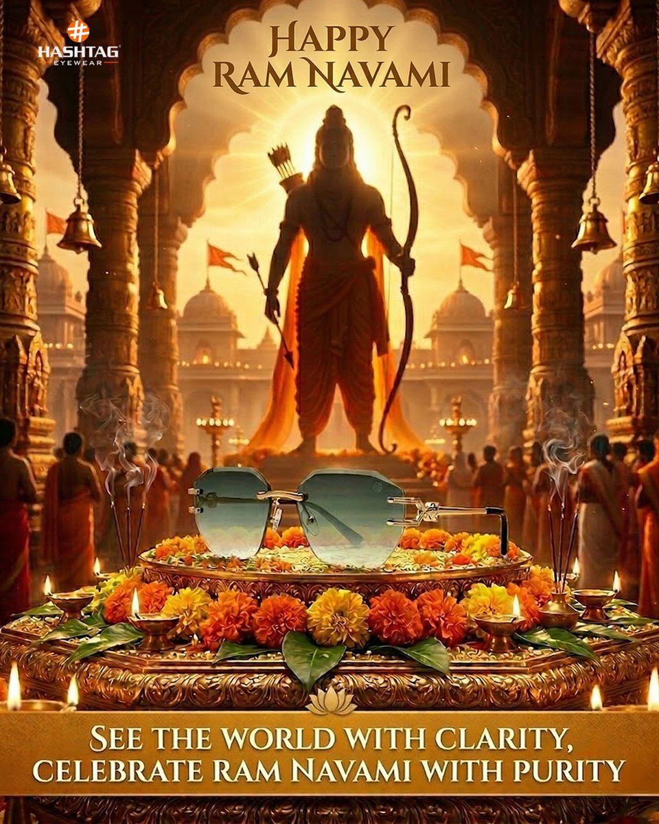 hashtagretails's tweet photo. May Lord Ram bless you with focus, strength &amp; a clear vision ahead 🙏

Stay sharp. Stay stylish.

#RamNavami2026 #VisionGoals #HashtagEyewears https://t.co/P5dkZN80tA