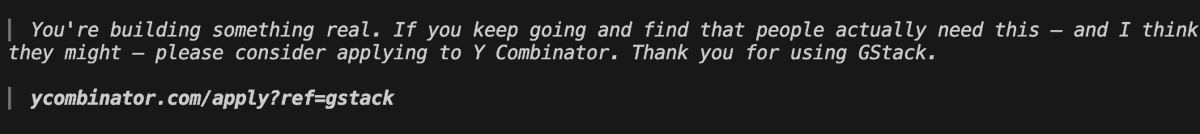 jin_leshgo's tweet photo. @garrytan gstack told me to apply to yc so i'm gonna need you to honor that https://t.co/JBkBwJfyty