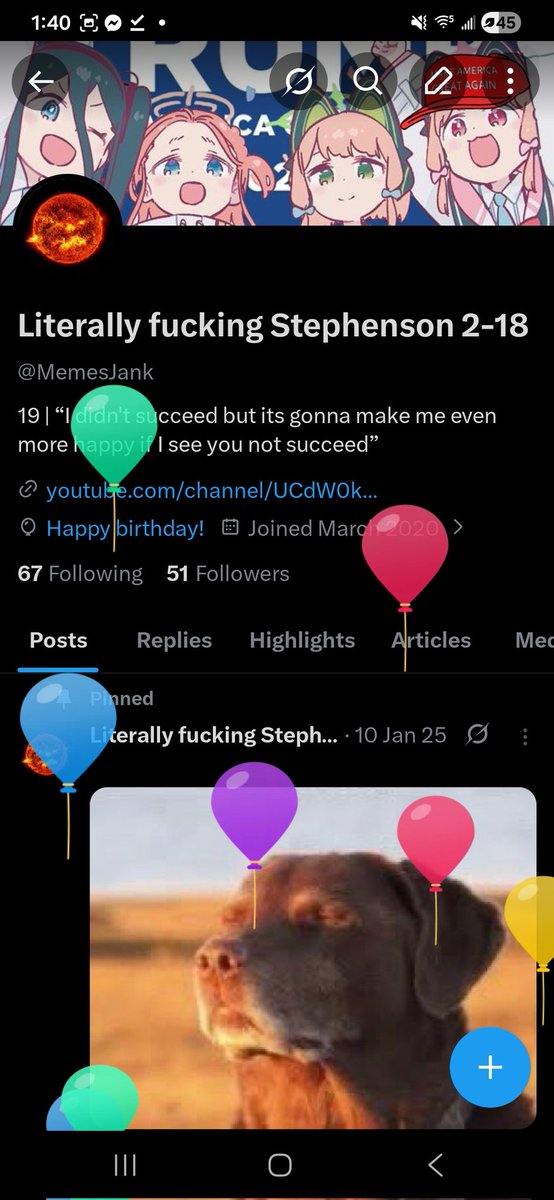 I turned 20 and instead of being at home gooning I'm doing goyslave labor, LET'S GO!