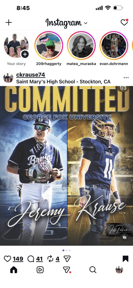 chuckkrause2's tweet image. So proud of my 17 year old son. To get the opportunity to play at the next level with this amazing staff and amazing school. I can not wait to see how this will unfold. Thank you for believing in our boy.
@GFU_Baseball @georgefoxfbl 
Dream big son. #whynotyou #baseball #football