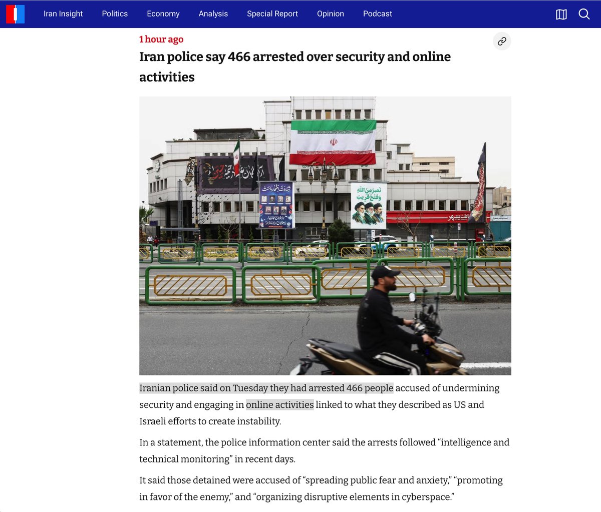 ArtConsult's tweet image. The pathetic #IRGC regime of #Psychopaths only survived this long due to profane fear and all the abysmally primitive terror these malignant morons spread. Not out of love, admiration or respects. It’s finally #PaybackTime!

🇮🇷#FreeIran🇮🇷