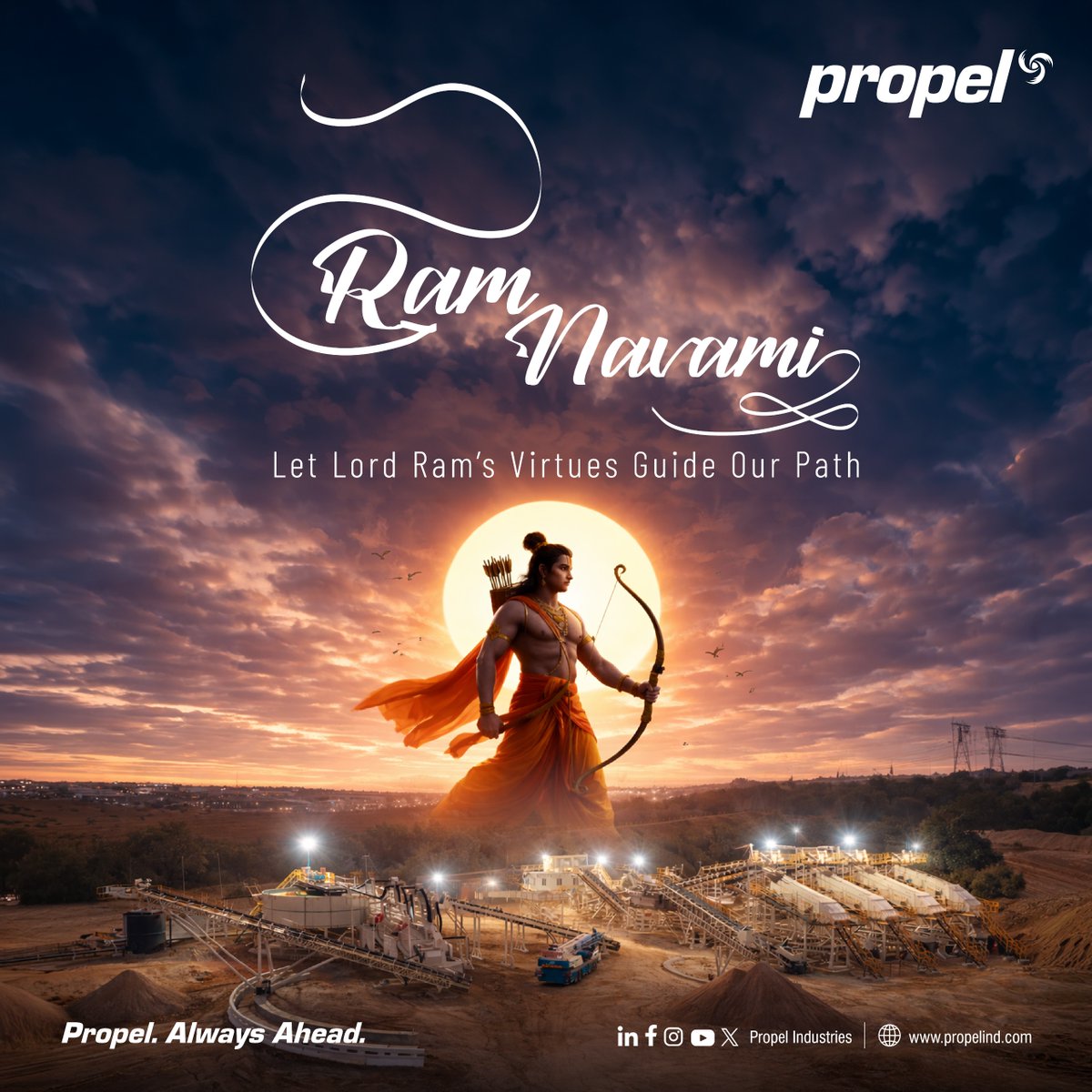 propelind's tweet image. 𝐇𝐚𝐩𝐩𝐲 𝐑𝐚𝐦 𝐍𝐚𝐯𝐚𝐦𝐢!✨

𝐏𝐫𝐨𝐩𝐞𝐥 𝐈𝐧𝐝𝐮𝐬𝐭𝐫𝐢𝐞𝐬 𝐰𝐢𝐬𝐡𝐞𝐬 𝐲𝐨𝐮 𝐩𝐞𝐚𝐜𝐞, 𝐬𝐭𝐫𝐞𝐧𝐠𝐭𝐡, 𝐚𝐧𝐝 𝐩𝐫𝐨𝐬𝐩𝐞𝐫𝐢𝐭𝐲. 

#Ramnavami #PropelIndustries #Crushingandscreening #Constructionequipment #AggregatesIndustry
