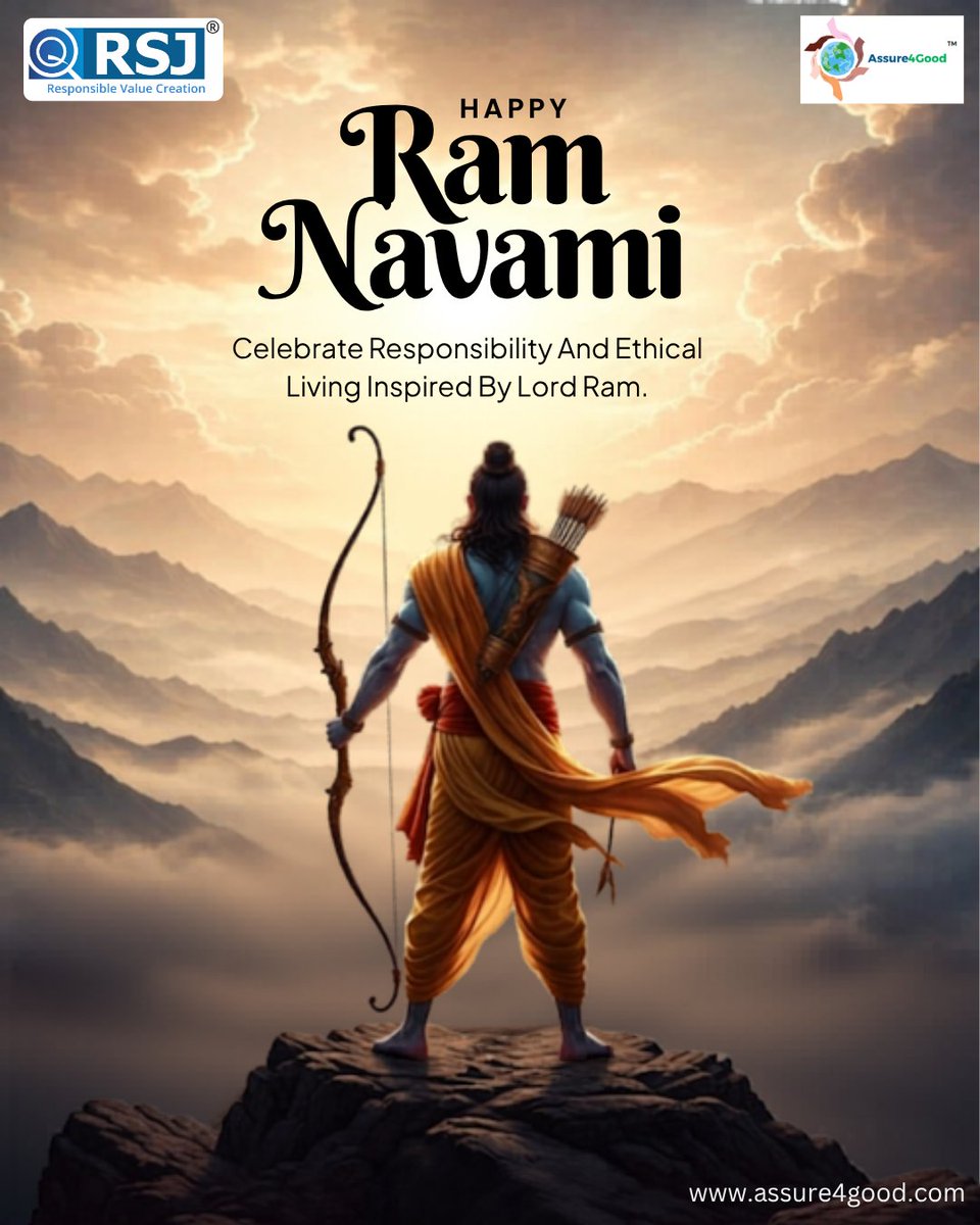Assure4Good's tweet photo. Wishing you a meaningful Ram Navami 🙏✨
May goodness, trust, and assurance guide every step toward a better tomorrow.

#RamNavami #Assure4Good #Trust #PositiveImpact #Goodness 🌍 https://t.co/skNSgbyX1z