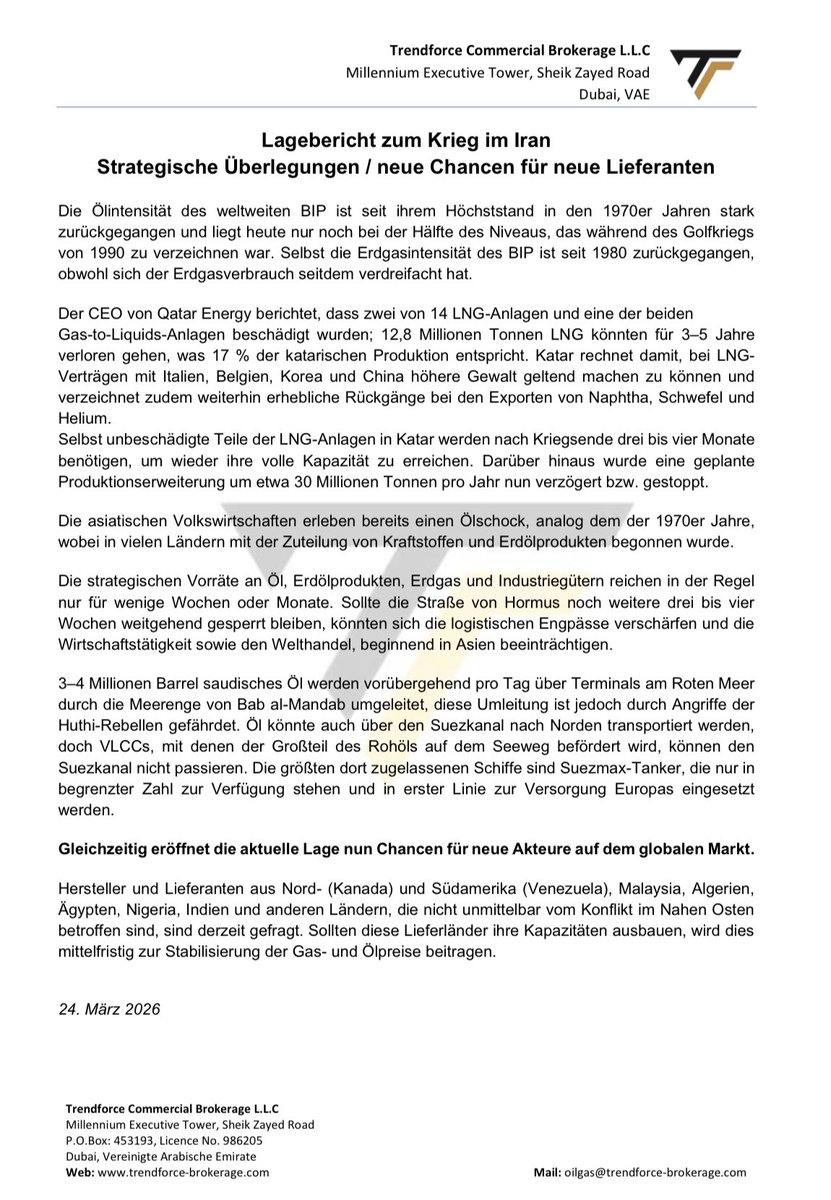 MichaelThomale's tweet photo. Aktueller Report: 24.03.2026

Info: https://t.co/WFdvKbTHKC https://t.co/r4s7q7mBxY