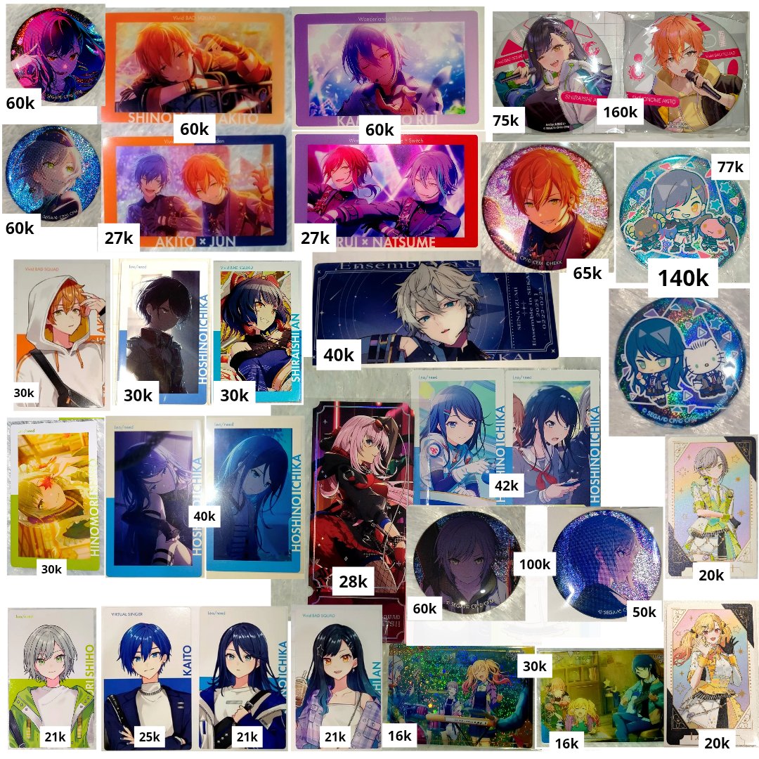 wts / want to sell
various project sekai official &amp; fanmerch

- dom malang
- negotiable
- harga inc. packing exc. adm shp
- direct tf / splitpay ok
- dp 50% &amp; keep max 2x event

#warungprsk #warunggame #warungenstars