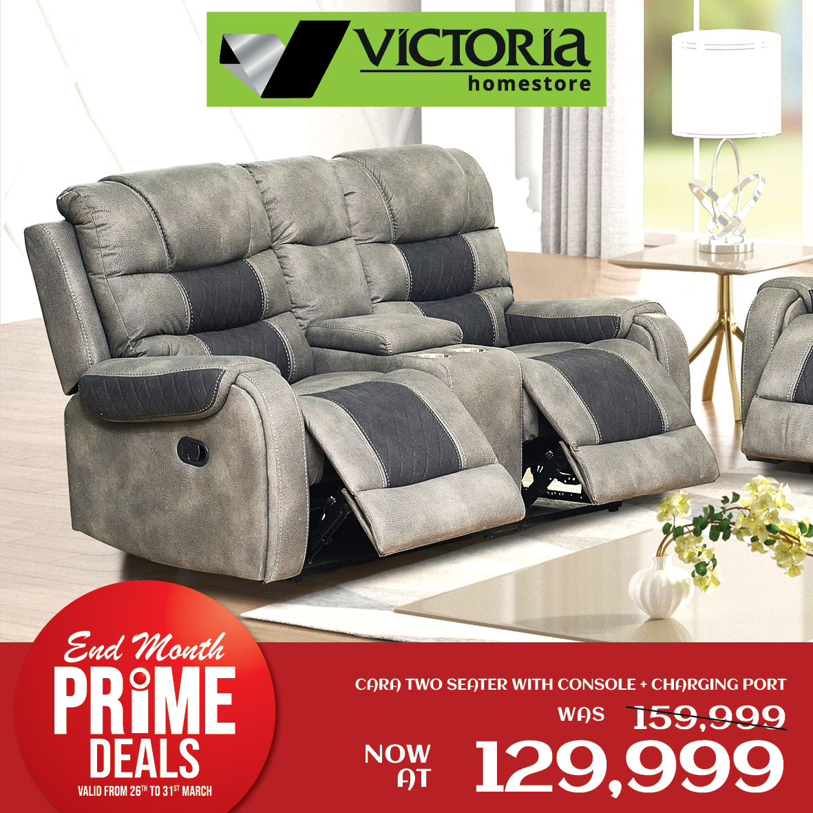 VHomestoreke's tweet photo. Upgrade your comfort with our 𝑬𝒏𝒅-𝑴𝒐𝒏𝒕𝒉 𝑷𝒓𝒊𝒎𝒆 𝑫𝒆𝒂𝒍𝒔! The fan-favorite Cara Recliners are now at their best prices, but they won't last long.

𝑼𝒍𝒕𝒊𝒎𝒂𝒕𝒆 𝑪𝒐𝒎𝒇𝒐𝒓𝒕: Plush seating with smooth reclining.
𝑻𝒊𝒎𝒆𝒍𝒆𝒔𝒔 𝑺𝒕𝒚𝒍𝒆: Fits perfectly in any living space.
𝑷𝒓𝒊𝒎𝒆 𝑺𝒂𝒗𝒊𝒏𝒈𝒔: High-end luxury, now on offer!

Don’t wait—once they’re gone, they’re gone! Visit Victoria Homestore today for a test sit. Limited stock | First come, first served!
#VictoriaHomestore #PrimeDeals #CaraRecliner #EndMonthDeals