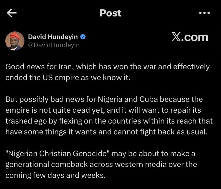 Nigerians said he says complete bollocks