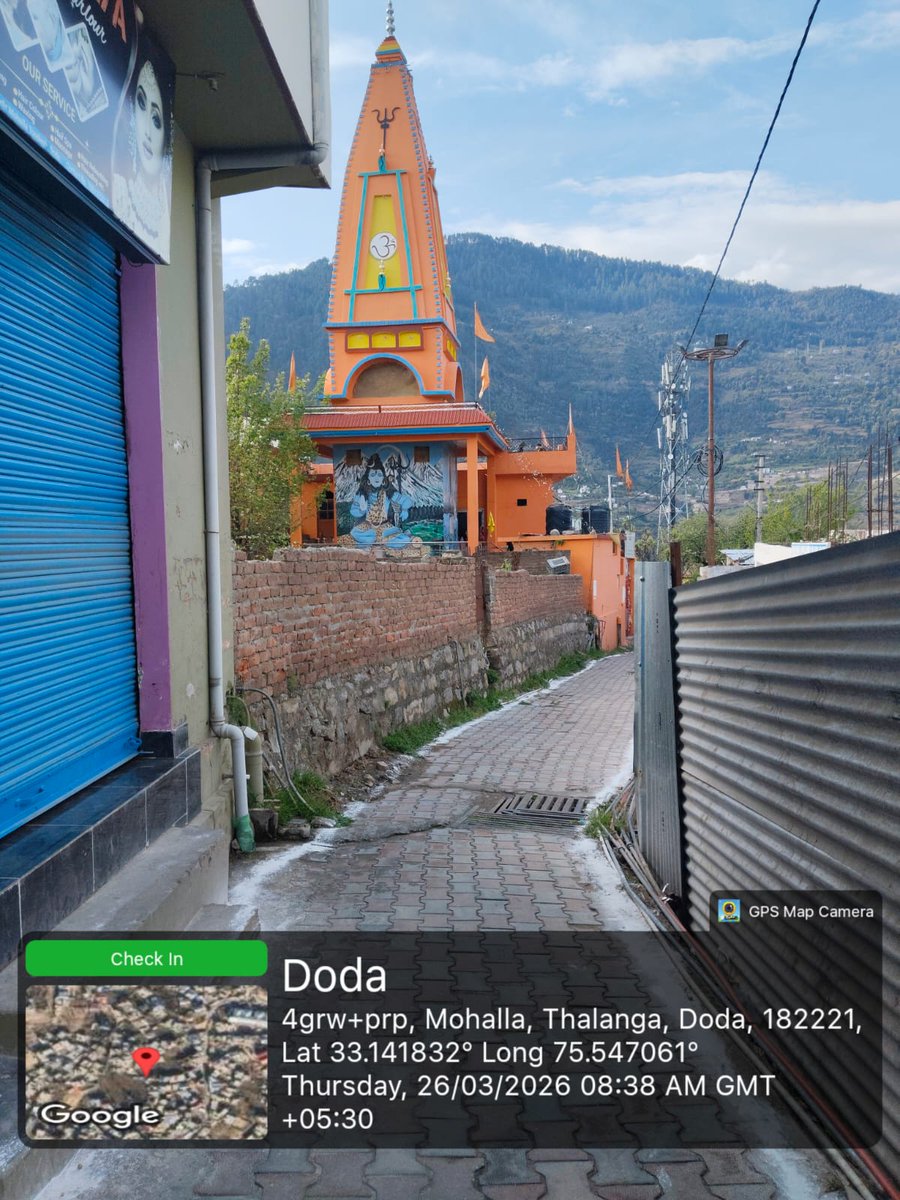 CouncilDoda's tweet photo. On the directions of EO MC Doda, Ravi Saini, sanitation workers were instructed to clean all streets, temple surroundings & main markets today on Ram Navami.
#SwachhBharatMission
#MoHUA
#SbmUrban
#SwachhSurvekshan2025
#Swachhjk
#SaveOurPlanet
#CleanCelebration
#Ramnavmi2026 https://t.co/76jeyxO2UG