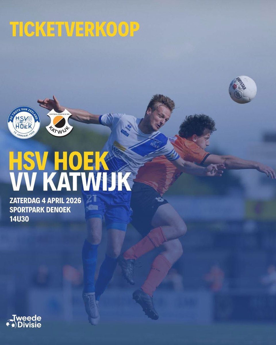 HSV_Hoek's tweet photo. 🎟️ TICKETINFO

Wie graag aanwezig wil zijn bij onze inhaalwedstrijd op zaterdag 4 april tegen Katwijk, maar nog geen ticket heeft, kan deze nog aankopen bij:

👉 Tweewieler de Boer
🗓️ Tickets verkrijgbaar t.e.m. vrijdag 3 april
⏰ Tijdens de reguliere openingsuren https://t.co/BPc4xg1Wxs