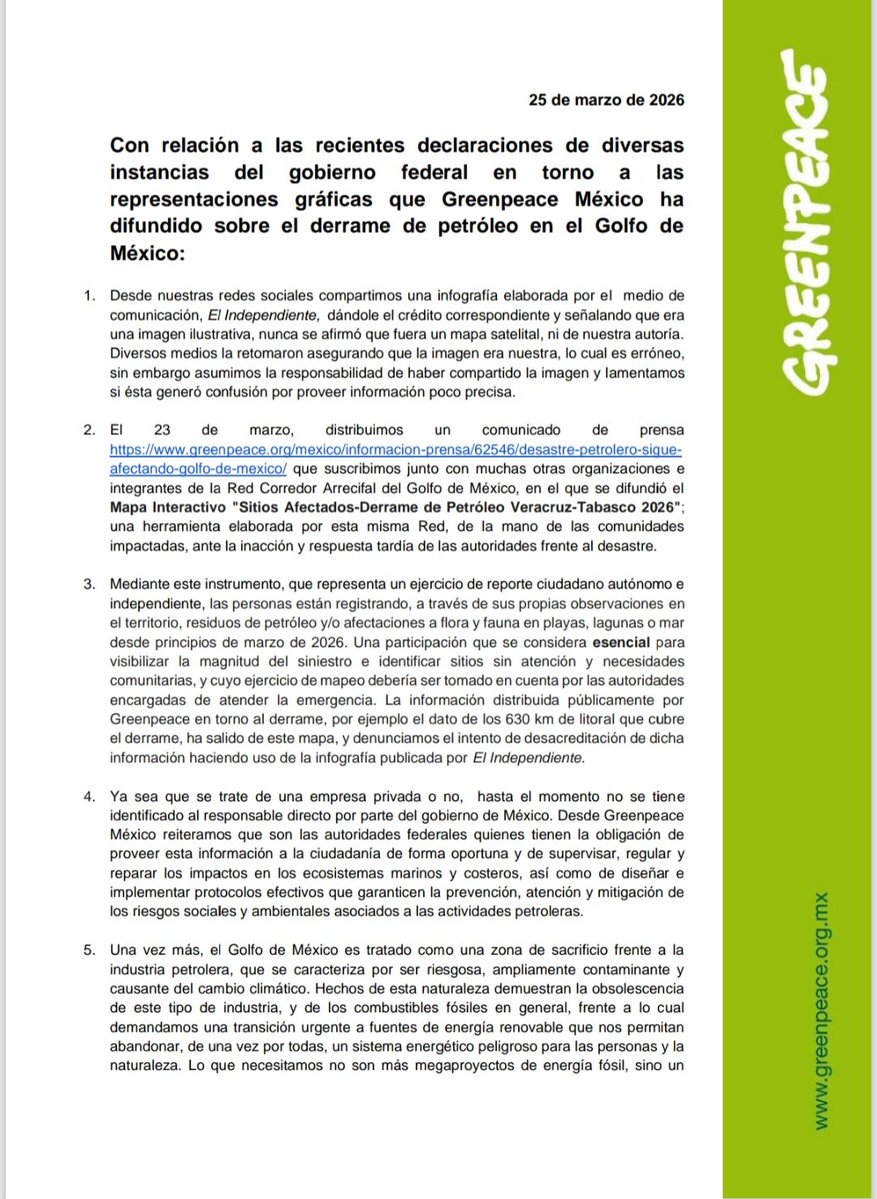 Greenpeace México tweet media