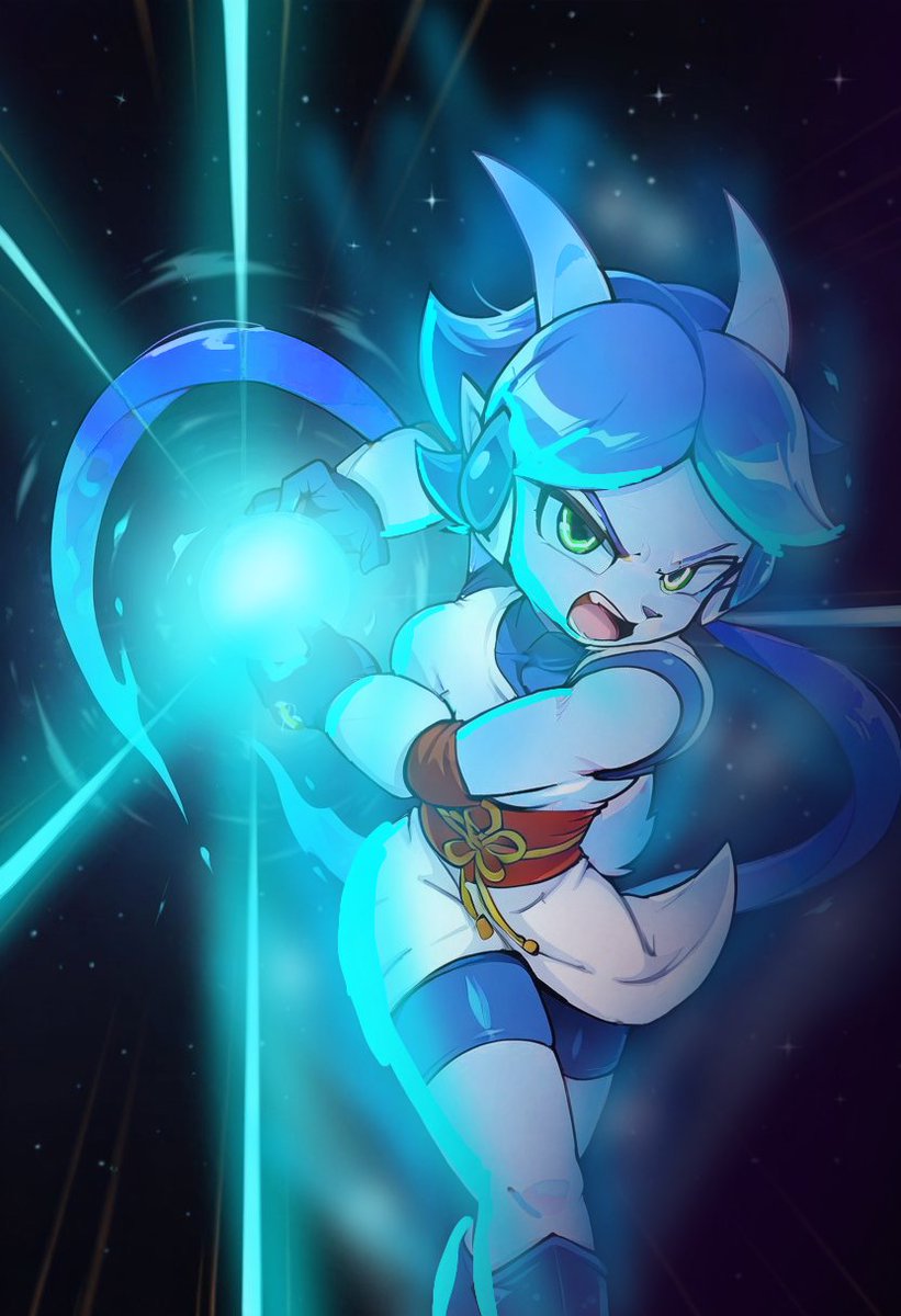 I don't do ai often. It's only because I can't draw right now  due to circumstances and wanted to do something so have a super crystal lilac with a kameheMAMA  I might do a redraw of this later