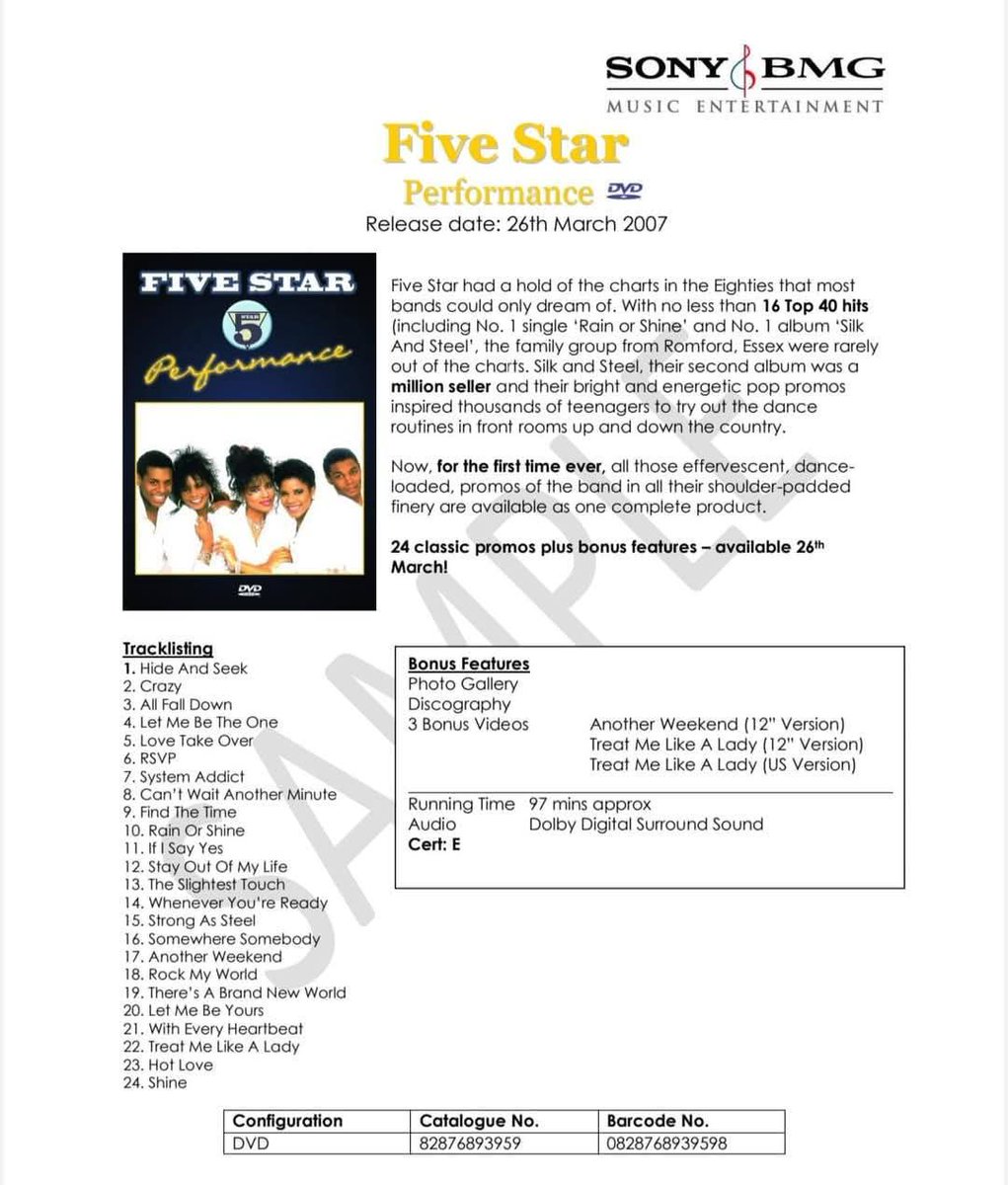 Five Star Discography tweet media