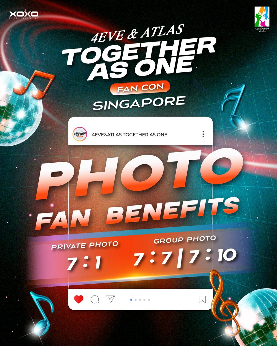 LeayDoDee's tweet photo. 📸PHOTO BENEFIT🩵🧡

4EVE &amp; ATLAS <TOGETHER AS ONE FAN CON> in Singapore

[ 7:1 | 7:7 | 7:10 ]

🔗Download Link >> https://t.co/npf4QBNZgd

#TogetherAsOneinSG 
#TogetherAsOneAsiaTour
#4EVE #ATLAS_th #ATLASth https://t.co/CEvQoyuDVY