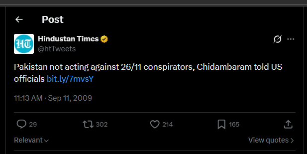 Old India it was. 
नया भारत घर में घुसकर मारता है 😎