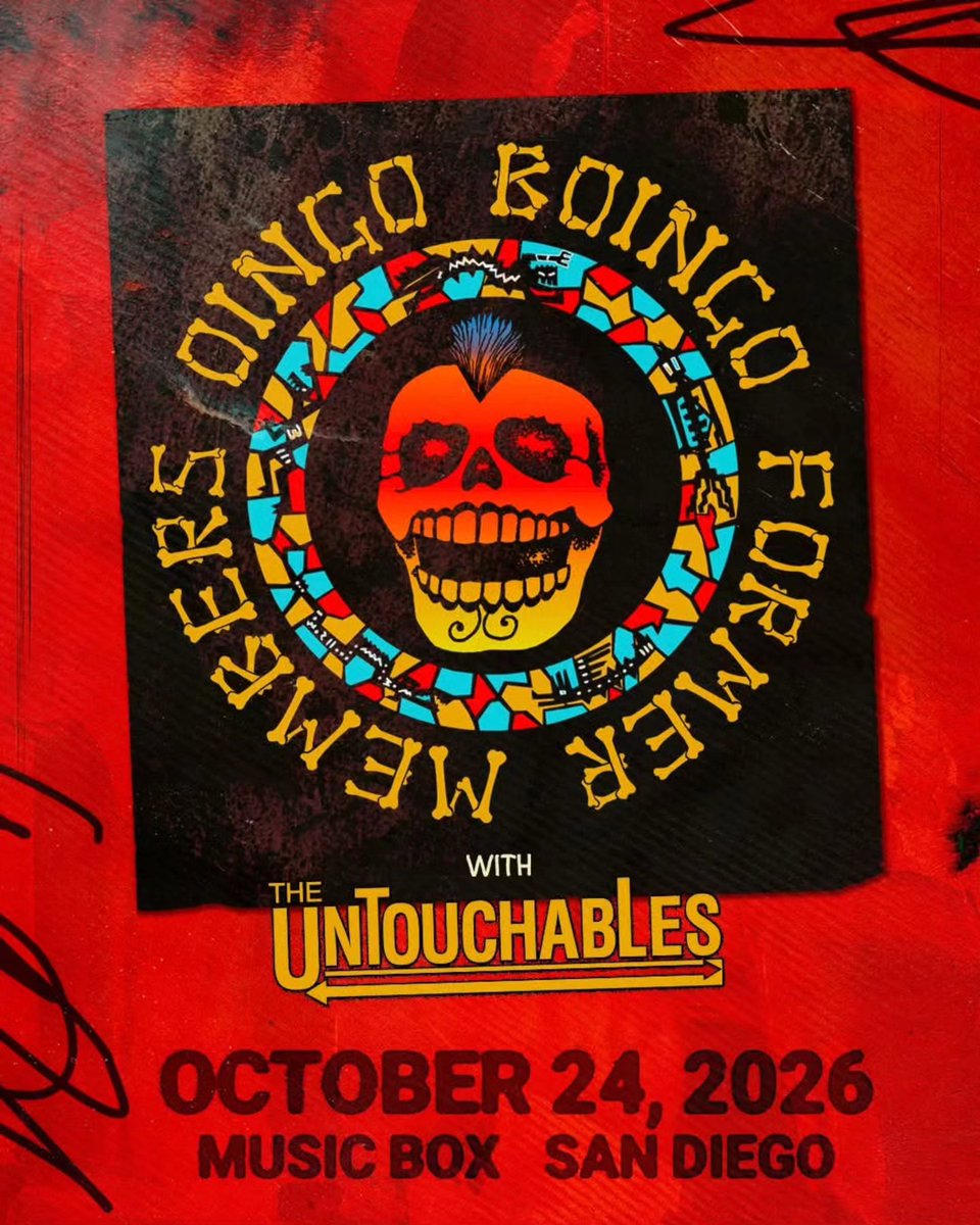 Untouchables_LA's tweet photo. 10/24 We're back in San Diego with our bothers @OBDPOFFICIAL this time at the @MusicBoxSD in Downtown SD! Tickets go on sale THIS FRIDAY at 10am
#TheUntouchables #OingoBoingo #SanDiego #OingoBoingoFormerMembers
Tickets: https://t.co/KlLyAHdc0o https://t.co/ll6jbDxdGf