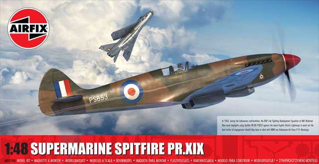 kcraft_jp's tweet photo. エアフィックス 1/48 スーパーマリーン スピットファイア PR.XIX プラモデル AX5119A
ロールスロイス社が現在所有する機番「PS853」の変遷をなぞった3種のマーキングデカールが付属します。
クレオスさん扱い 2026/03/26 入荷です。
https://t.co/G52nzvL0Ba https://t.co/nFEZineEad