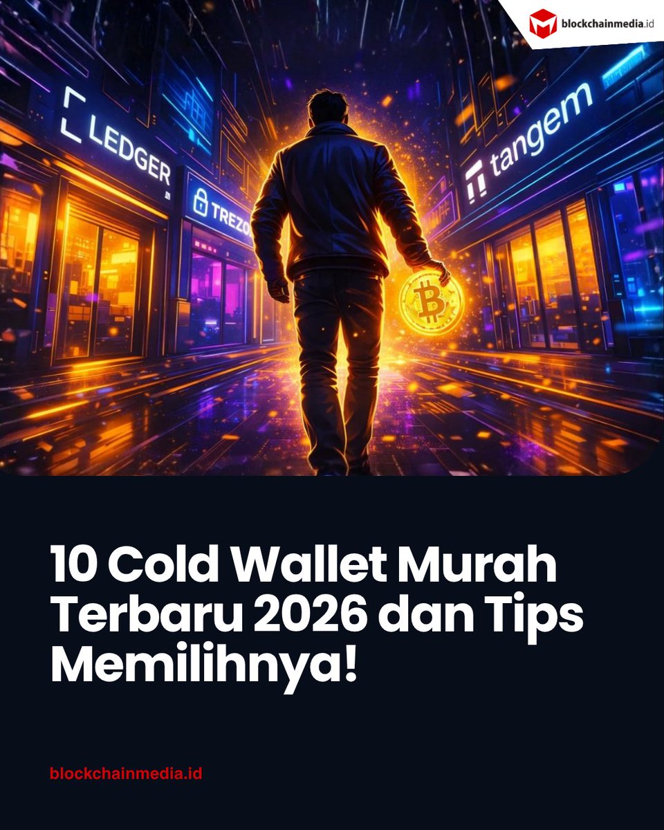 Vingika's tweet image. Temukan panduan memilih cold wallet murah terbaik di 2026, lengkap dengan perbandingan harga resmi dan harga di marketplace Indonesia!

BACA SELENGKAPNYA: blockchainmedia.id/cold-wallet-mu…

#belajarkripto #coldwallet #crypto #cryptonews #asetkripto #beritakripto