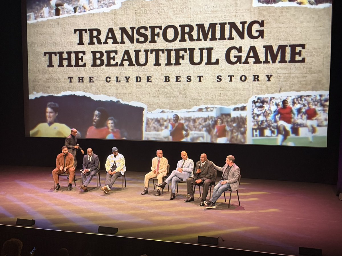 jacktruthafc's tweet photo. Fantastic event watching the Clyde Best story at the Sadlers Wells then the incredible Q&amp;A it’s a must watch #clydebest #bermuda https://t.co/HS4H7SwBep