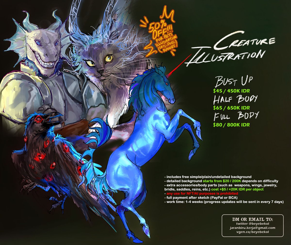 ran🐎 comm open!!! tweet media