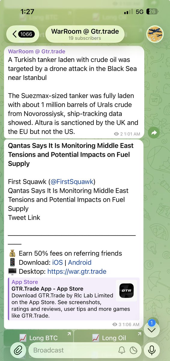 Difference of 20+ minutes between news hitting Twitter feeds vs War room Telegram channels. 

> one of these news about to do a 10% green or red candle.  

Link for anyone asking 
t.me/warroomtrades