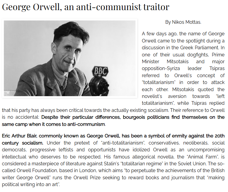 He's an anti-communist traitor