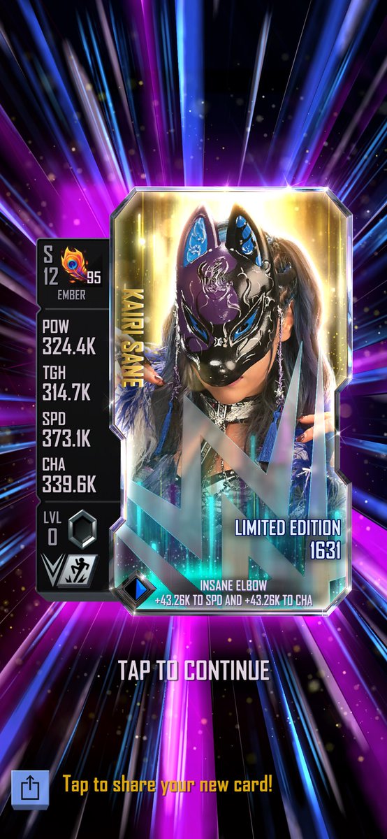 Ghostaj23x's tweet photo. @WWESuperCard Just pulled her https://t.co/9cj7CVIxhn