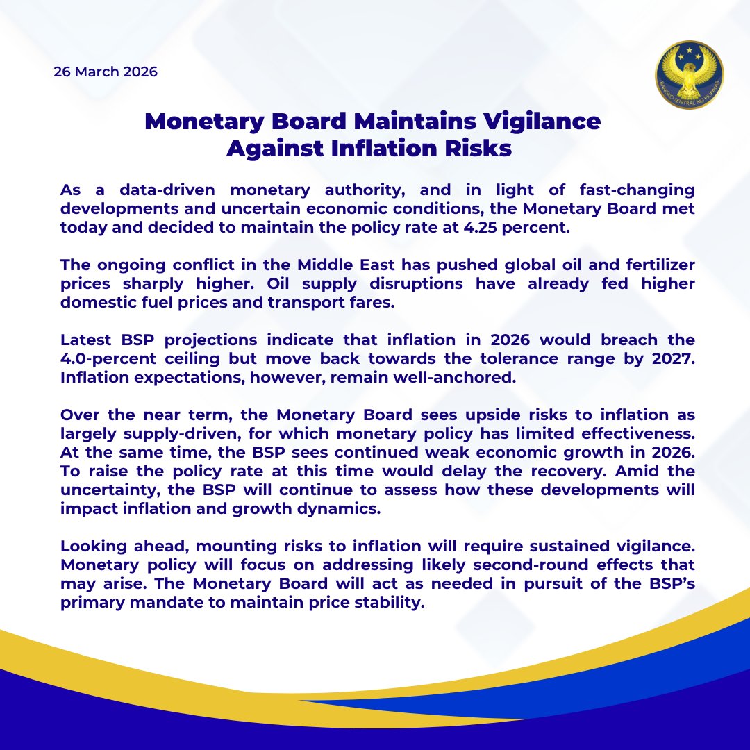 Bangko Sentral tweet media